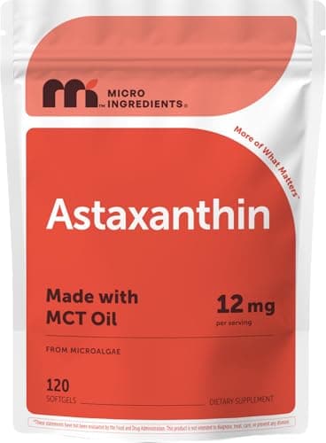 Micro Ingredients Astaxanthin 12mg with MCT Oil