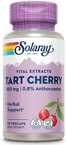 Solaray Tart Cherry Fruit Extract 850 mg, 90 VegCaps