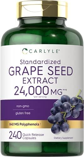 Carlyle Grape Seed Extract Supplement | 240 Capsules