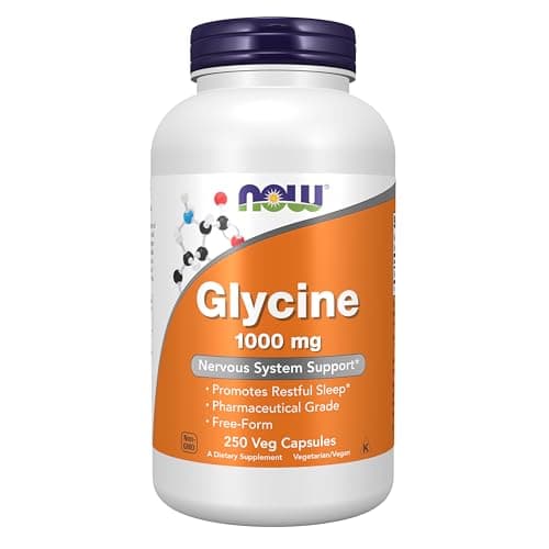 Now Supplements, Glycine 1,000 mg Free-Form, Neurotransmitter…
