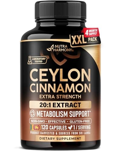 Ceylon Cinnamon Capsules - Energy Heart & Metabolism Support…