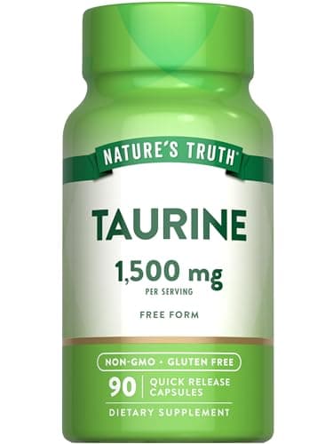 Nature's Truth Taurine Supplement | 1500mg | 90 Capsules…