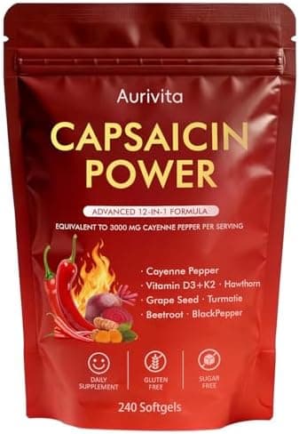 Aurivita Capsaicin Power - Cayenne Pepper Softgels Supplement
