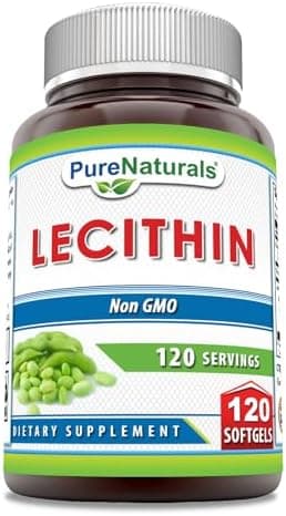 Pure Naturals Lecithin 1200 mg Softgels Supplement | High…
