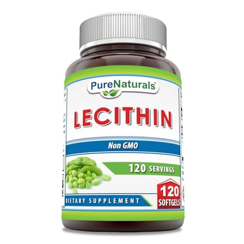 Pure Naturals Lecithin 1200 mg Softgels Supplement | High…