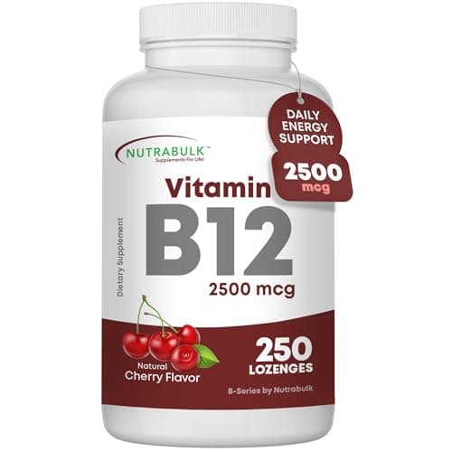 NutraBulk Vitamin B12 2500 mcg Quick Dissolve Lozenges…
