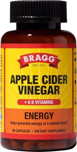 Bragg Energy Apple Cider Vinegar Capsules with B Vitamins - 90…