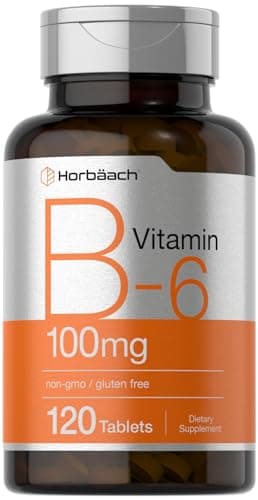 Horbaach Vitamin B6 100mg | 120 Tablets | Pyridoxine HCl…