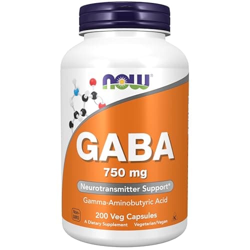 NOW Foods Supplements, GABA (Gamma-Aminobutyric Acid) 750mg…