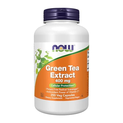NOW Foods Supplements, Green Tea Extract 400 mg with Vitamin C…