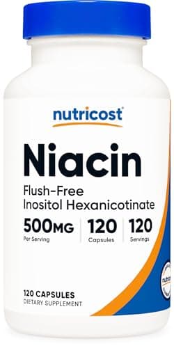 Nutricost Niacin (Flush-Free) Inositol Hexanicotinate 500mg