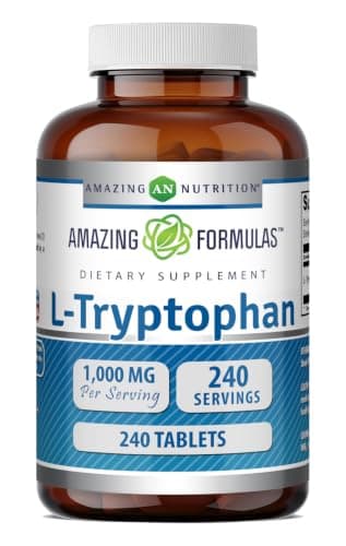 Amazing Formulas L-Tryptophan 1000mg Tablets Supplement…