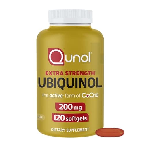 Qunol Ubiquinol 200mg, Extra Strength, Powerful Antioxidant…