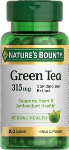 Nature's Bounty Green Tea Pills and Herbal Health Supplement