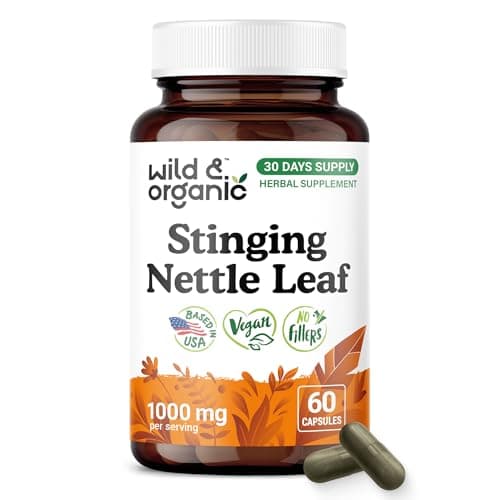 Wild & Organic Stinging Nettle Capsules - Urinary Support - 60…