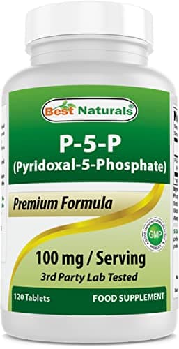 Best Naturals P5P Vitamin B6 (Pyridoxal 5 Phosphate) 100…