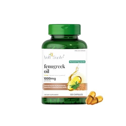 VOLL Sante Fenugreek Seed Oil Capsule—1000 mg Per Serving…