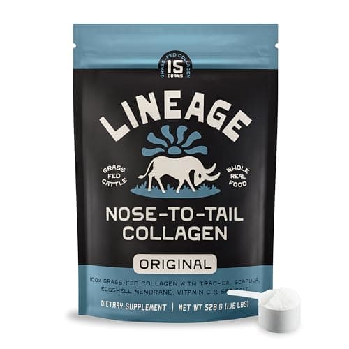 Lineage Provisions 100% Grass Fed Collagen Powder UNFLAVORED…