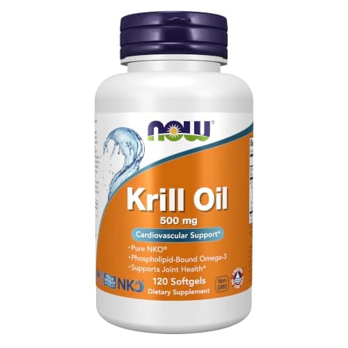 NOW Supplements, Krill Oil 500 mg, Phospholipid-Bound Omega-3…