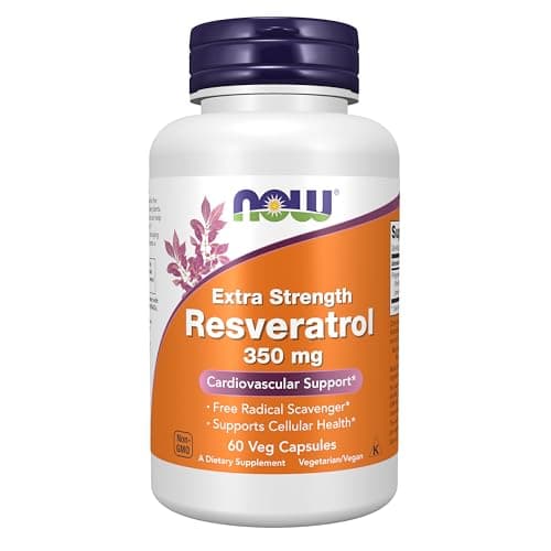 NOW Foods Supplements, Extra Strength Resveratrol 350mg…