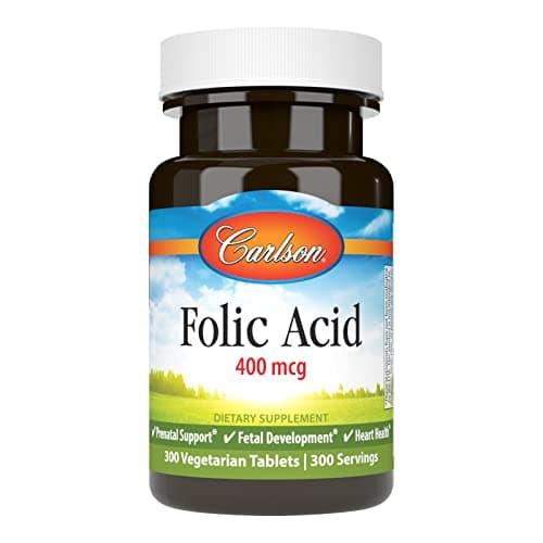 Carlson - Folic Acid, 400 mcg, Provides Important Prenatal…