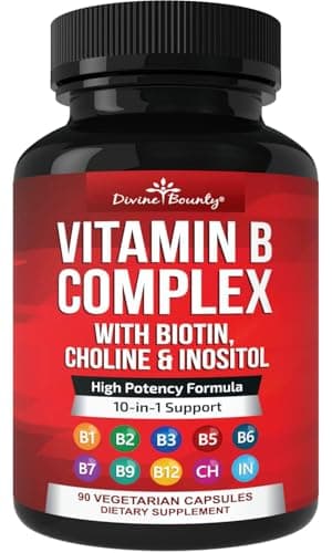 Divine Bounty Super B Complex Vitamins - B12