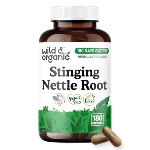 Wild & Organic Stinging Nettle Root Capsules - Urinary Support…