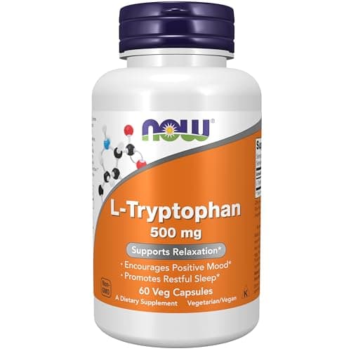NOW Foods Supplements, L-Tryptophan 500 mg, Encourages…