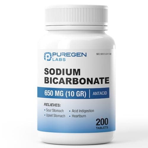 Puregen Labs Sodium Bicarbonate Tablets 650mg (10 Grains)…