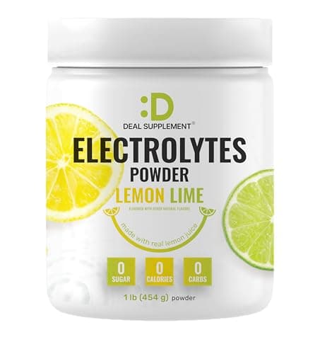 Electrolytes Powder, 1lb (69 Servings) – No Sugar, Lemon Lime…