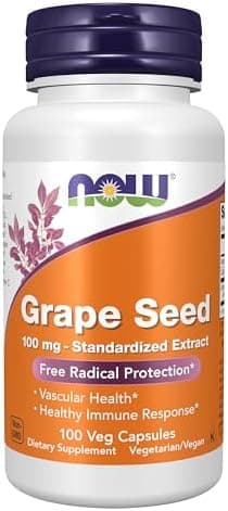 NOW Supplements, Grape Seed 100 mg - Standardized Extract…