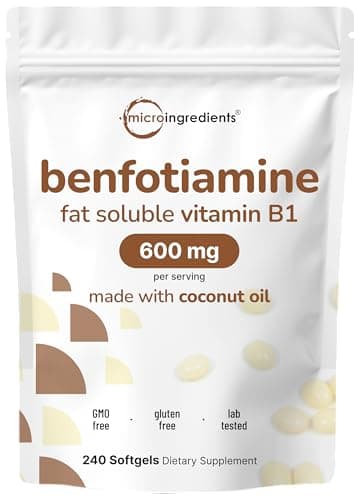 Vitamin B1 Benfotiamine 600mg Per Serving