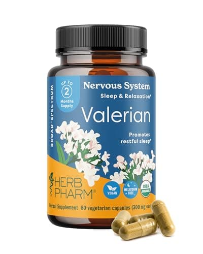 Herb Pharm Valerian Root Sleep Support Capsules: Certified…