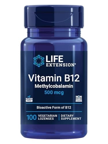 Life Extension Vitamin B12 Methylcobalamin 500mcg - Vitamin…
