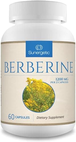 Sunergetic Premium Berberine Supplement - 1200mg Per Serving…