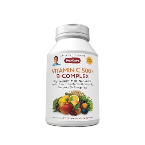 ANDREW LESSMAN Vitamin C 500 Plus B-Complex 60 Capsules…