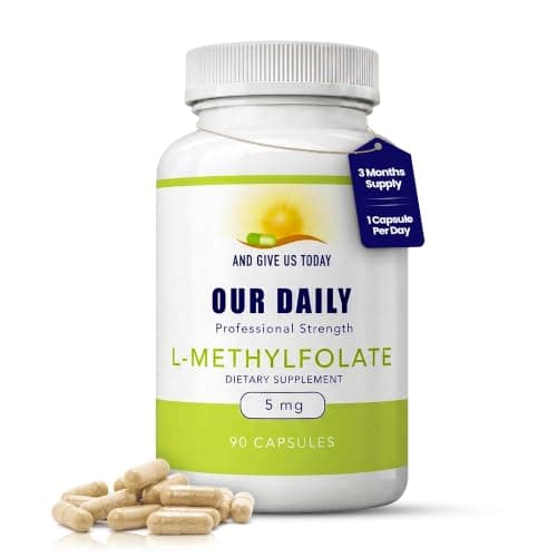 Our Daily Vites, L Methylfolate 5mg – Active 5-MTHF Methylated…