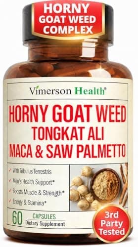 Horny Goat Weed for Men 1000mg – 9-in-1 Male Enhancing…