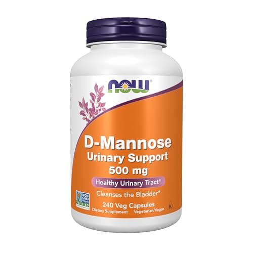 NOW Foods Supplements, D-Mannose 500 mg, Non-GMO Project…
