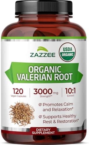 Zazzee USDA Organic Valerian Root 10:1 Extract