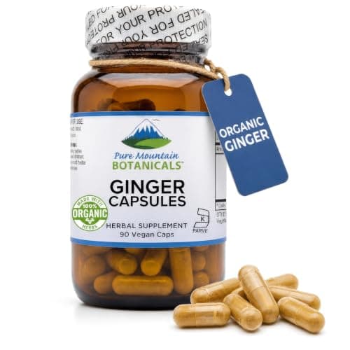 Pure Mountain Botanicals Ginger Capsules - 1000mg Organic…