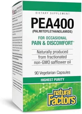 Natural Factors PEA400 - Pure Palmitoylethanolamide for Relief…