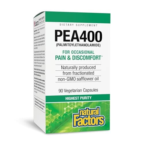 Natural Factors PEA400 - Pure Palmitoylethanolamide for Relief…
