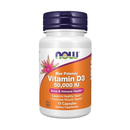 Now Foods, Vitamin D3, Max Potency, 50,000 Iu, 15 Capsules