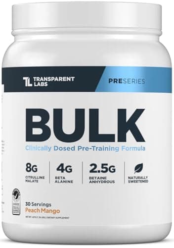 Transparent Labs Bulk Pre Workout Powder - Naturally Sweetened…