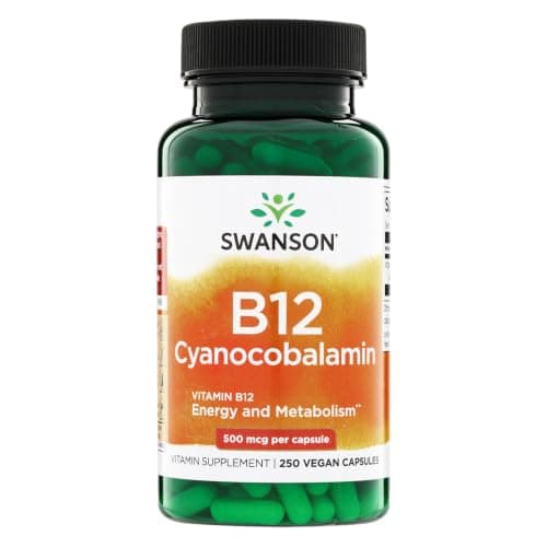 Swanson Vitamin B12 Cyanocobalamin Energy and Nervous System…