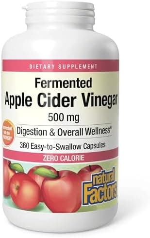 Natural Factors Fermented Apple Cider Vinegar - Digestive…
