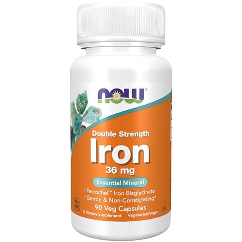 NOW Supplements, Iron 36 mg, Double Strength…