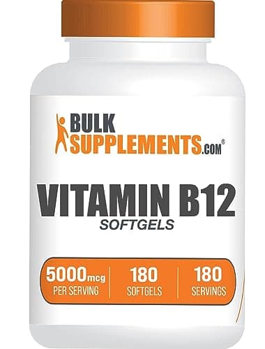 BulkSupplements.com Vitamin B12 5000 mcg Softgels…