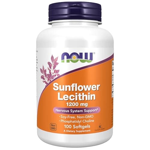 NOW Foods Supplements, Sunflower Lecithin 1200 mg…